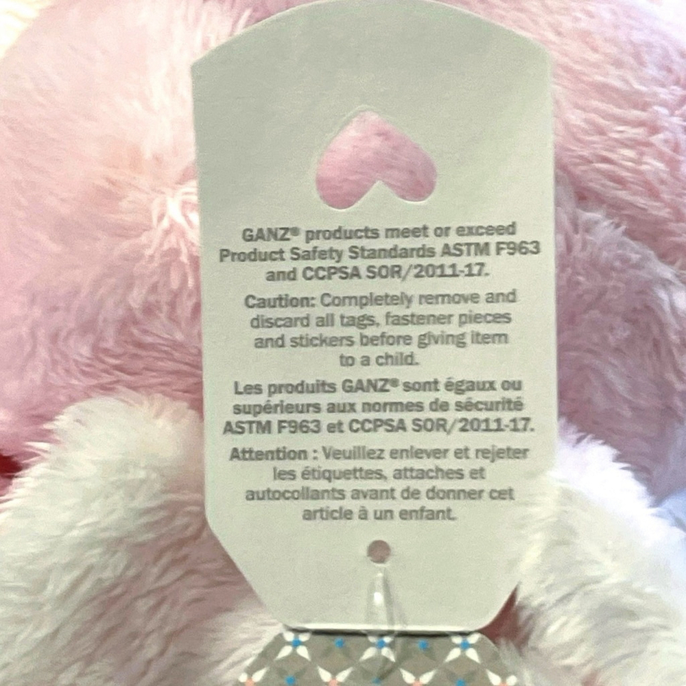 Baby Ganz Jellybean Elephant Lovey Plush Mini Blankie She is Fierce Pink NWT - Picture 7 of 13